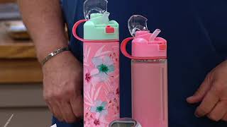 Zak! Designs Genesis 2-Piece 24-oz Tumbler Set with Dual Drinking Lids on QVC