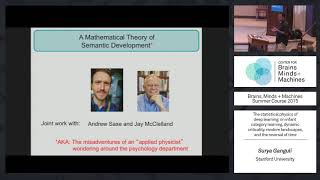 Seminar 9: Surya Ganguli - Statistical Physics of Deep Learning