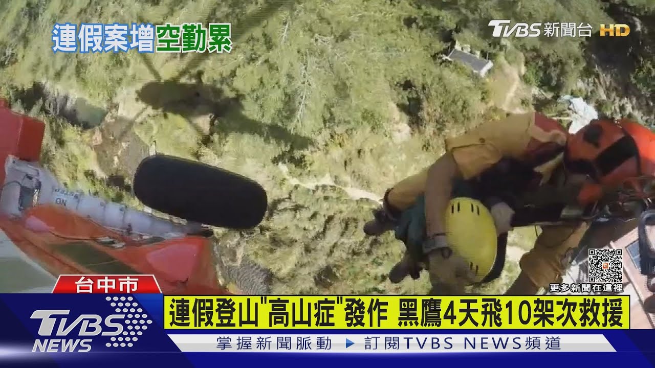 連假登山「高山症」發作　黑鷹4天飛10架次救援