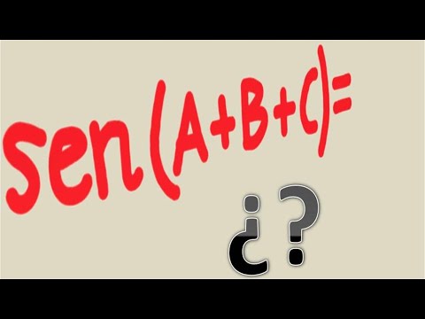 Expresar sen(A+B+C) en términos de senos y cosenos de A, B y C