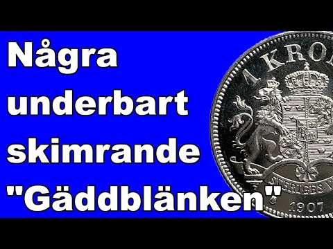 Underbara "Gäddblänk" - Några mynt i fantastisk präglingsfinish