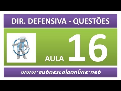 AULA 81 PROVA SIMULADA DIREÇÃO DEFENSIVA - CURSO DE LEGISLAÇÃO DE TRÂNSITO EM AUTO ESCOLA