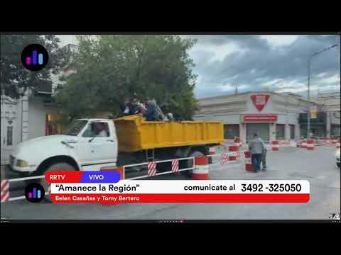 Tomas Bertero en las calles de Rafaela