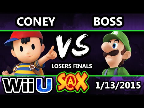 S@X - WS | Boss (Luigi) Vs. #WDB Coney (Ness) SSB4 Losers Finals - Smash 4