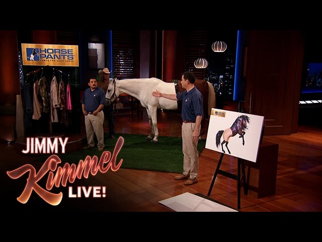 Jimmy Kimmel and Guillermo Pitch Horse Pants on Shark Tank