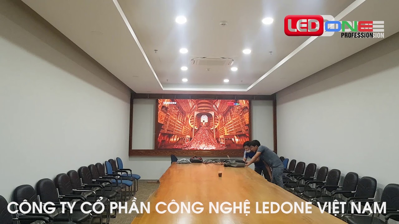 Công ty Thiết bị Y Tế Phương Mai | Ledone thi công dự án thầu màn hình Led P2 phòng Họp trực tuyến