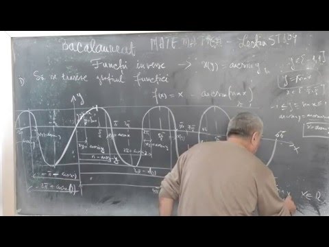 Lectia BAC 63 -  Functii inverse  -  Functia arcsin( x)