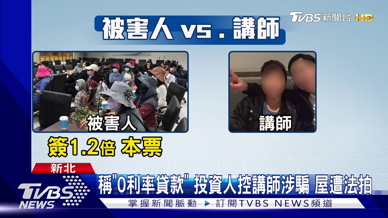 「貸款0利率」投資人控講師涉騙 屋遭法拍