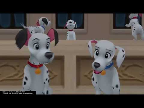 Kingdom Hearts Final Mix (PS4) Cutscene #188 The 101 Dalmatians Reunited