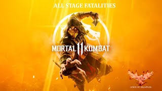 Mortal Kombat 11 All Stage Fatalities.