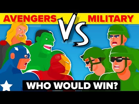 THE AVENGERS vs THE US MILITARY - WHO WOULD WIN? (Disney Marvel Avengers Endgame Movie 2019)