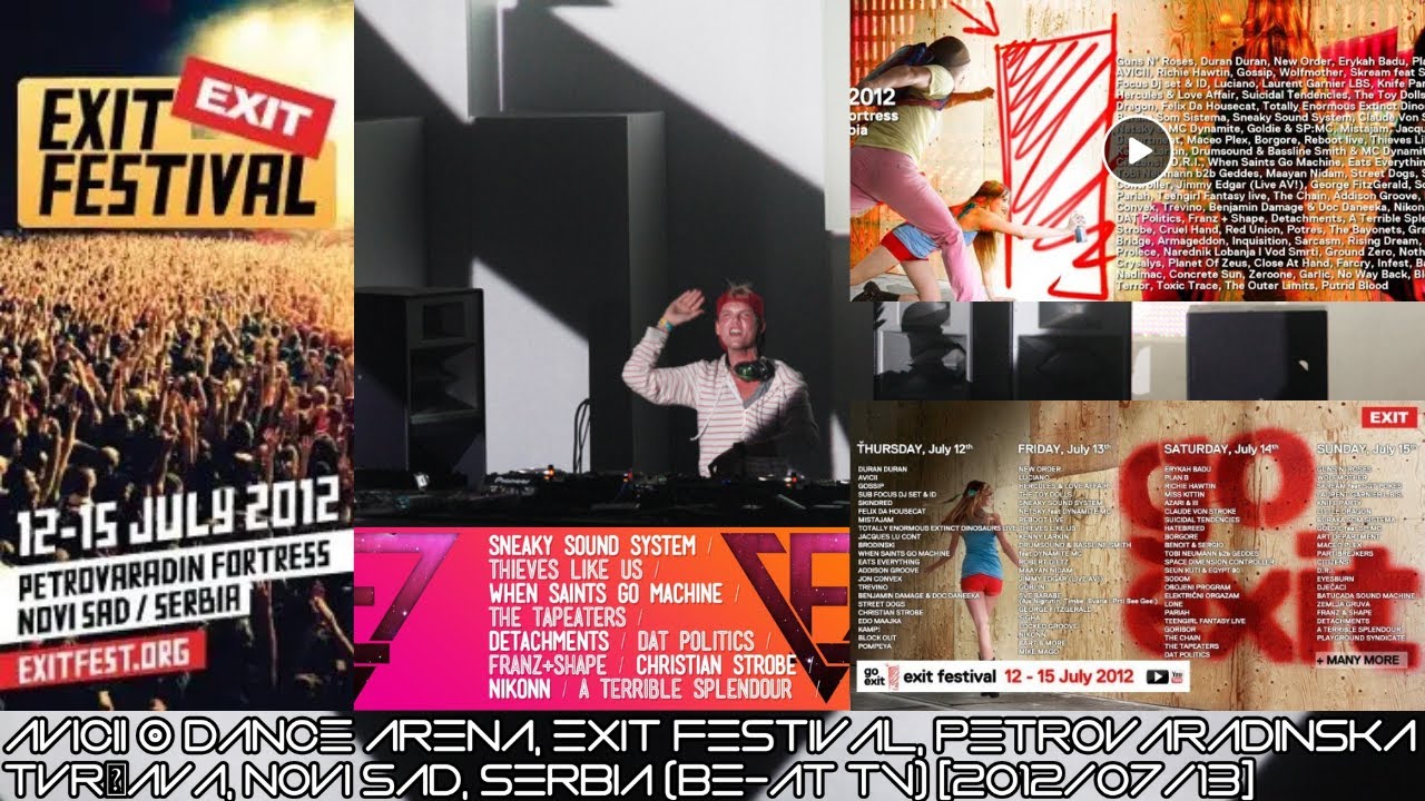 Avicii @ Europe Tour, Dance Arena, Exit Festival, Serbia (Be-At TV) [2012/07/13]