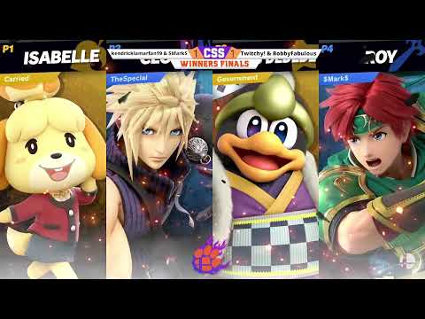 CSS 37 Doubles - WF - Twitchy & Bobby (Sora/Isabelle/DDD) vs. klf19 & $Mark$ (Cloud/Roy) - SSBU