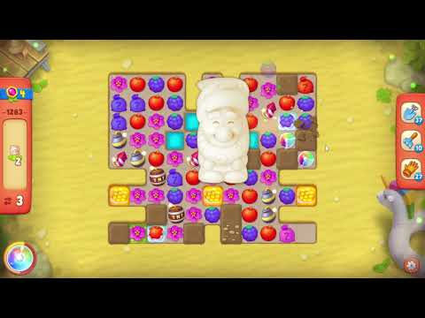 Gardenscapes 1283 Hard Level - 12 moves - NO BooSTERS