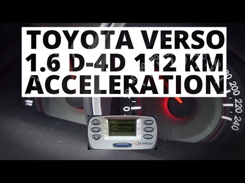 Toyota Verso 1.6 D-4D 112 hp (MT) - acceleration 0-100 km/h