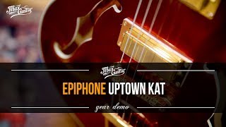 Video thumbnail for Epiphone Uptown Kat ES demo by Max Guitar B.V.