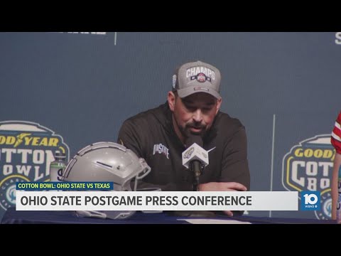 Ohio State postgame press conference: Ryan Day, Will Howard, Jack Sawyer | Cotton Bowl
