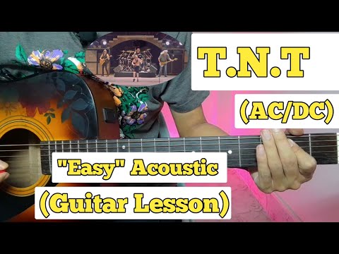 T.N.T. - AC/DC | Guitar Lesson | Easy Chords | (Acoustic)
