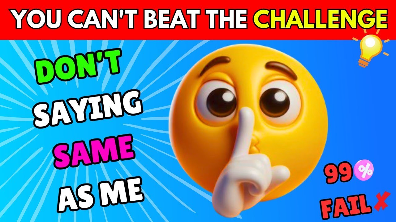 Avoid Saying The Same Thing As Me 🤔 MEGA CHALLENGE 📢 | Quiz Knot