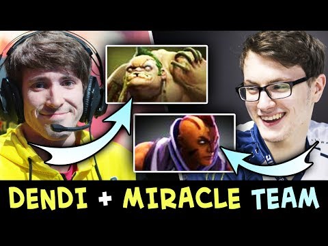 DENDI and MIRACLE picked BEST HEROES — Pudge + Anti-Mage in SAME TEAM
