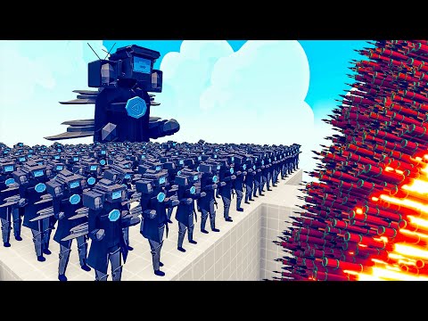 100x TITAN CAMERAMAN + GIANT vs 1x EVERY GOD - Totally Accurate Battle Simulator TABS