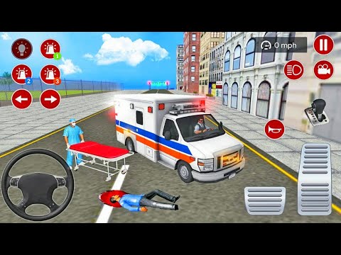US Ambulance Driving Simulator 2021 - Emergency Van Rescue Driver - Android Gameplay