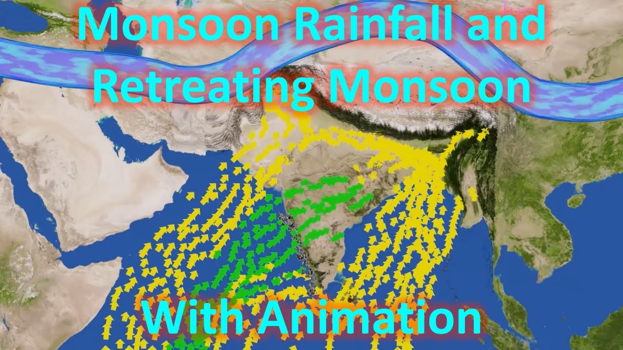 Indian Monsoon rainfall and Retreating monsoon rainfall | UPSC | CSE