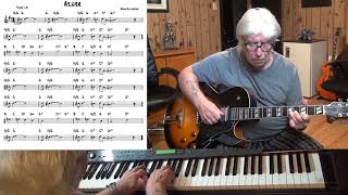 Azure (2) - Jazz guitar &amp; piano cover ( Duke Ellington )