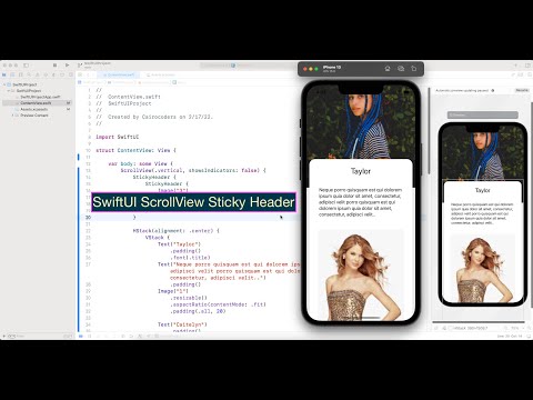 SwiftUI ScrollView Sticky Header
