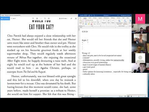 Week 1 - Zoom Class Meeting for English 1C