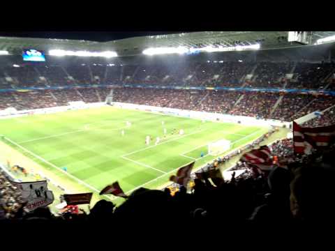 17 02 2015 Die Roten Fans im Fan Tribune Shakhtar Bayern (DRF version)