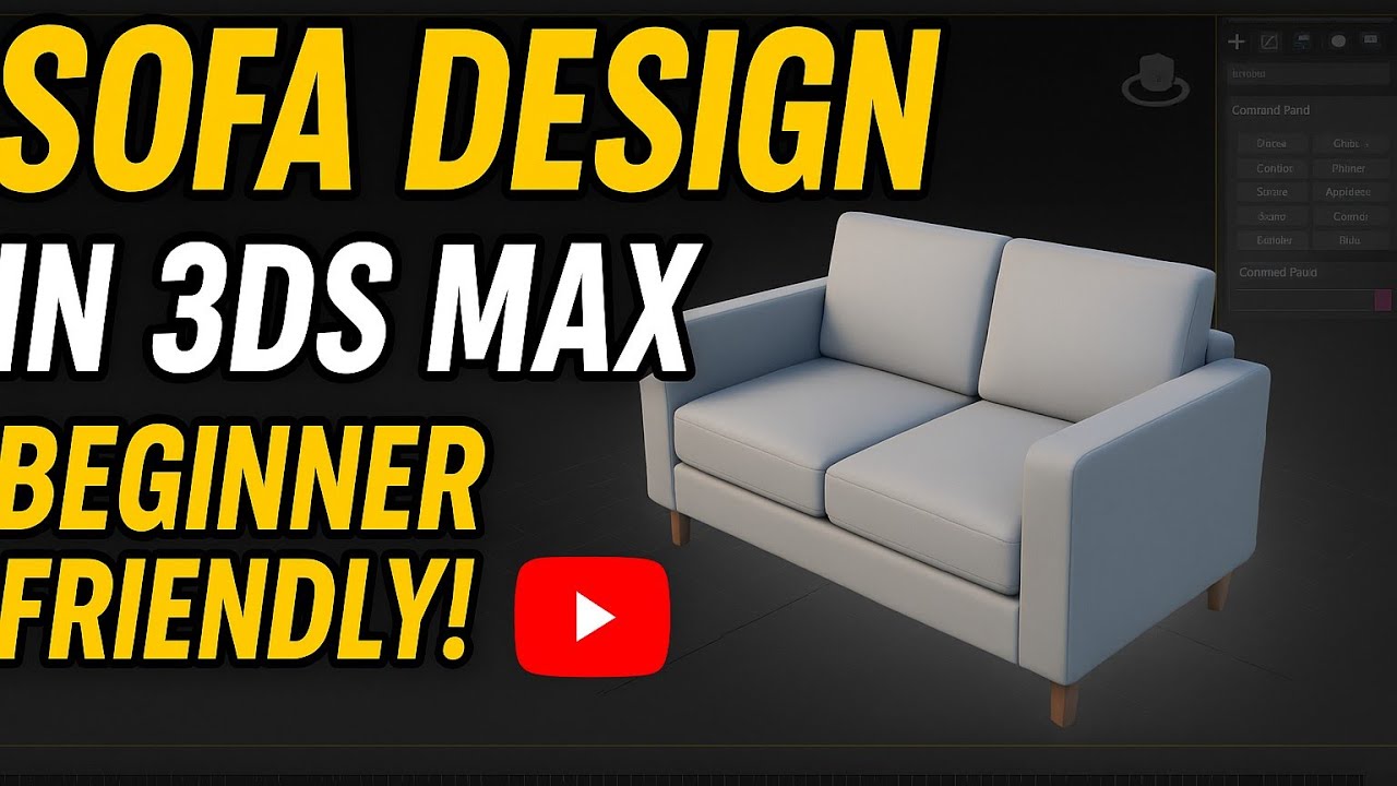 3ds Max Tutorial: Basic Sofa Modeling Using ChamferBox | Beginner Furniture Modeling