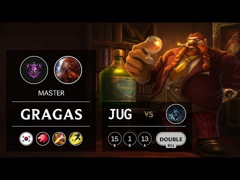 Gragas Jungle vs Karthus - KR Master Patch 9.15