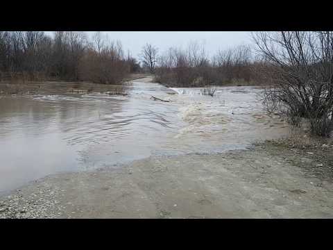 Pod inundat peste Neajlov - 17.02.2018