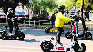 Group ride with the fastest e-scooter in the world.
