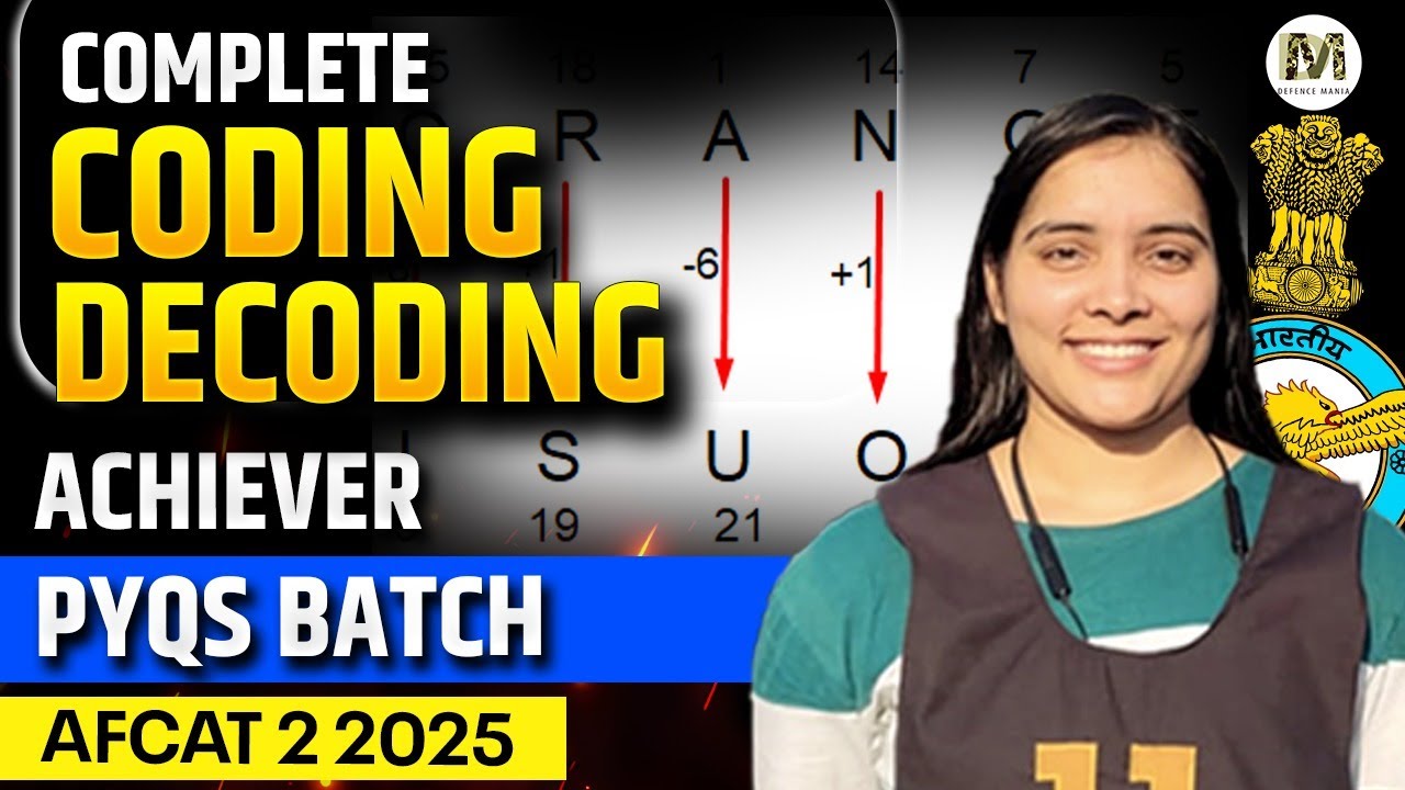 Coding Decoding for AFCAT 2 2025 | AFCAT Reasoning PYQs & Tricks