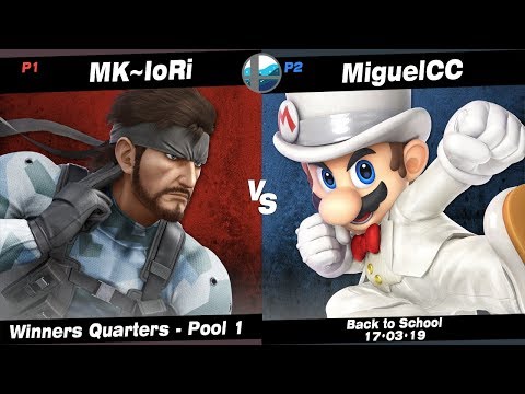 Back to School: BFT | MK~IoRi (Snake) vs MiguelCC (Mario) - Pool 1 WQ