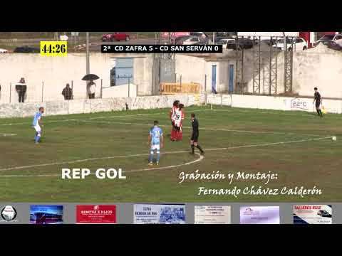 GOLES  CD ZAFRA - CONTRA CD SAN SERVÁN y CP MONESTERIO  (22-12-2022)