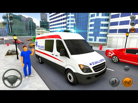 Hospital Ambulance Van  Driving - 911 Emergency Doctor Simulator - Android Gameplay