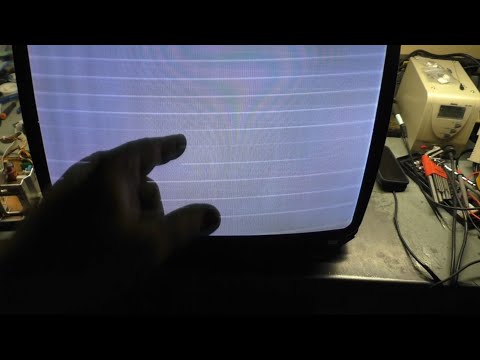 25" Hantarex Polo Arcade Monitor Chassis Repair - All WHITE Screen With Raster Lines - Easy Fix?