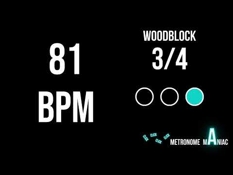 3/4 Metronome 81 BPM