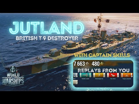 JUTLAND World Of Warships / British Tier 9 Destroyer in Action / WoWs 2021 #wows #worldofwarships