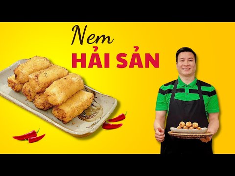 Bí quyết làm Nem hải sản giòn tan và thơm ngon | Cùng Cháu Vào Bếp