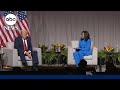 Rachel Scott Presses Donald Trump On His Past Rhetoric During NABJ Interview
