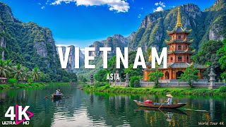 FLYING OVER VIETNAM  (4K UHD) - Relaxing Music Along With Beautiful Nature Videos|4K Video Ultra HD