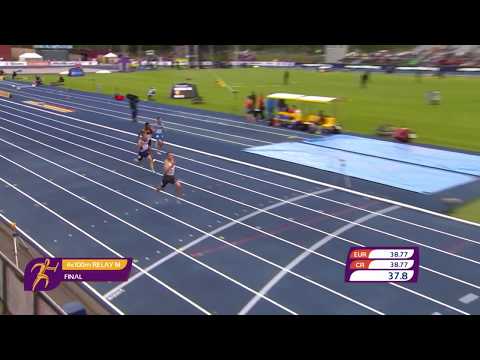 4x100m Men, FINAL, European U23 Championships, Gävle SWE, 2019
