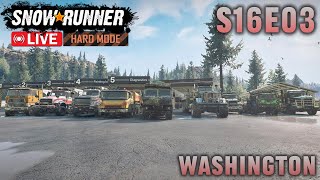 Snowrunner | Hard Mode Season 16 - Washington | E03 - Suck it up, buttercup