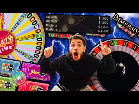 Doing $1,000 Spins On Crazy Time & Roulette!!!