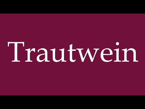 How to Pronounce ''Trautwein'' Correctly in German