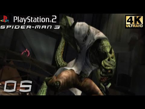 PS2 Spider-Man 3 The Game Walkthrough 5 Chasing Down The Lizard & Into The Sewers [4K 60fps]